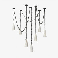 Romilly Alabaster Chain Chandelier