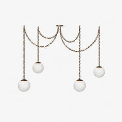 Catenelle Alabaster Swag Pendant Light
