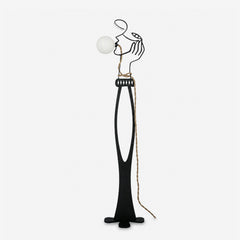 Aveline Muse Sculptural Globe Floor Lamp