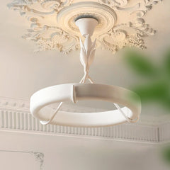 Athena Plaster Ring Chandelier