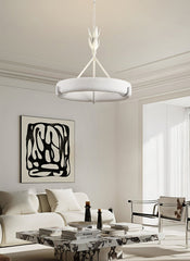 Athena Plaster Ring Chandelier