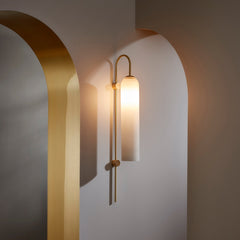Caelora Arc Glass Wall Sconce