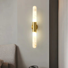 Aurevon Alabaster Linear Wall Sconce