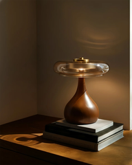 Elowen Amber Glass Table Lamp