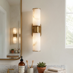 Elvara Alabaster Column Wall Sconce