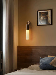 Elvara Linear Alabaster Wall Sconce