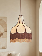 Fringed Bell Pendant Lamp