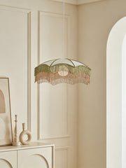 Fringed Parasol Pendant Light