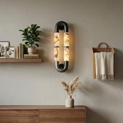 Luma Arc Dual Alabaster Wall Sconce