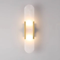 Melange Elongated Alabaster Wall Lamp