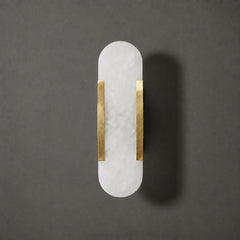 Melange Elongated Alabaster Wall Lamp