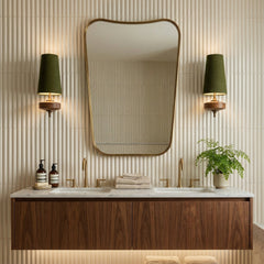 Nerava Walnut Boucle Wall Sconce