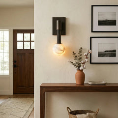 Obra Spherical Alabaster Wall Lamp