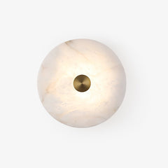 Orlena Alabaster Disc Wall Light
