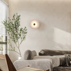 Orlena Alabaster Disc Wall Light