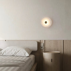 Orlena Alabaster Disc Wall Light