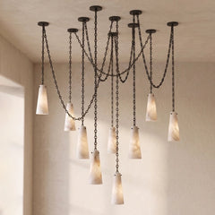 Romilly Alabaster Chain Chandelier