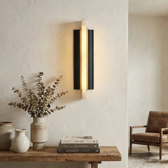 Solenne Alabaster Blade Wall Sconce