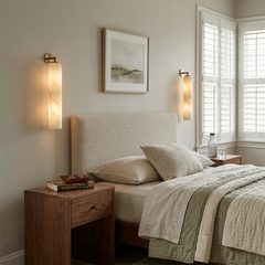 Solenne Alabaster Tube Wall Sconce
