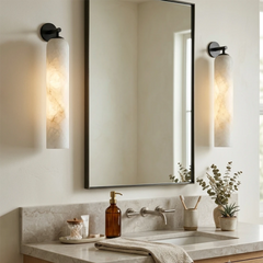 Solenne Alabaster Tube Wall Sconce