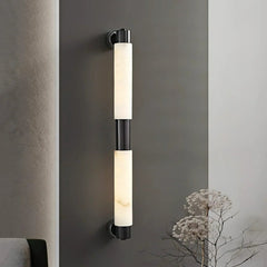 Tube Alabaster Wall Sconce