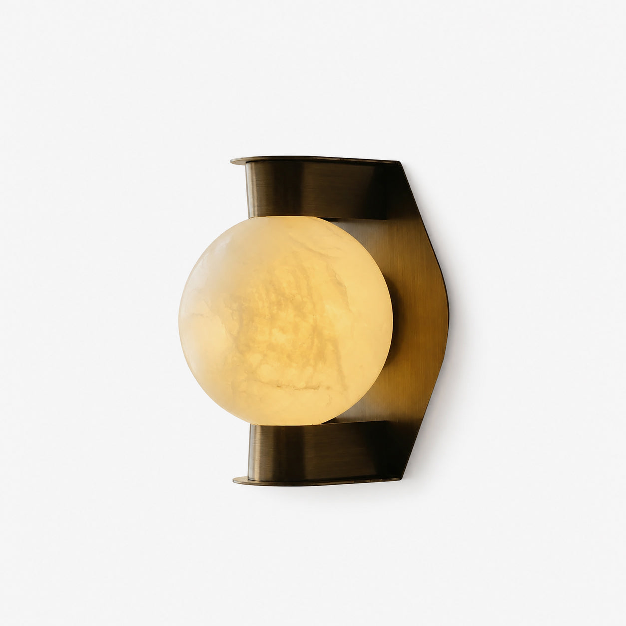 Alabaster Spherical Decorative Art Wall Lamp