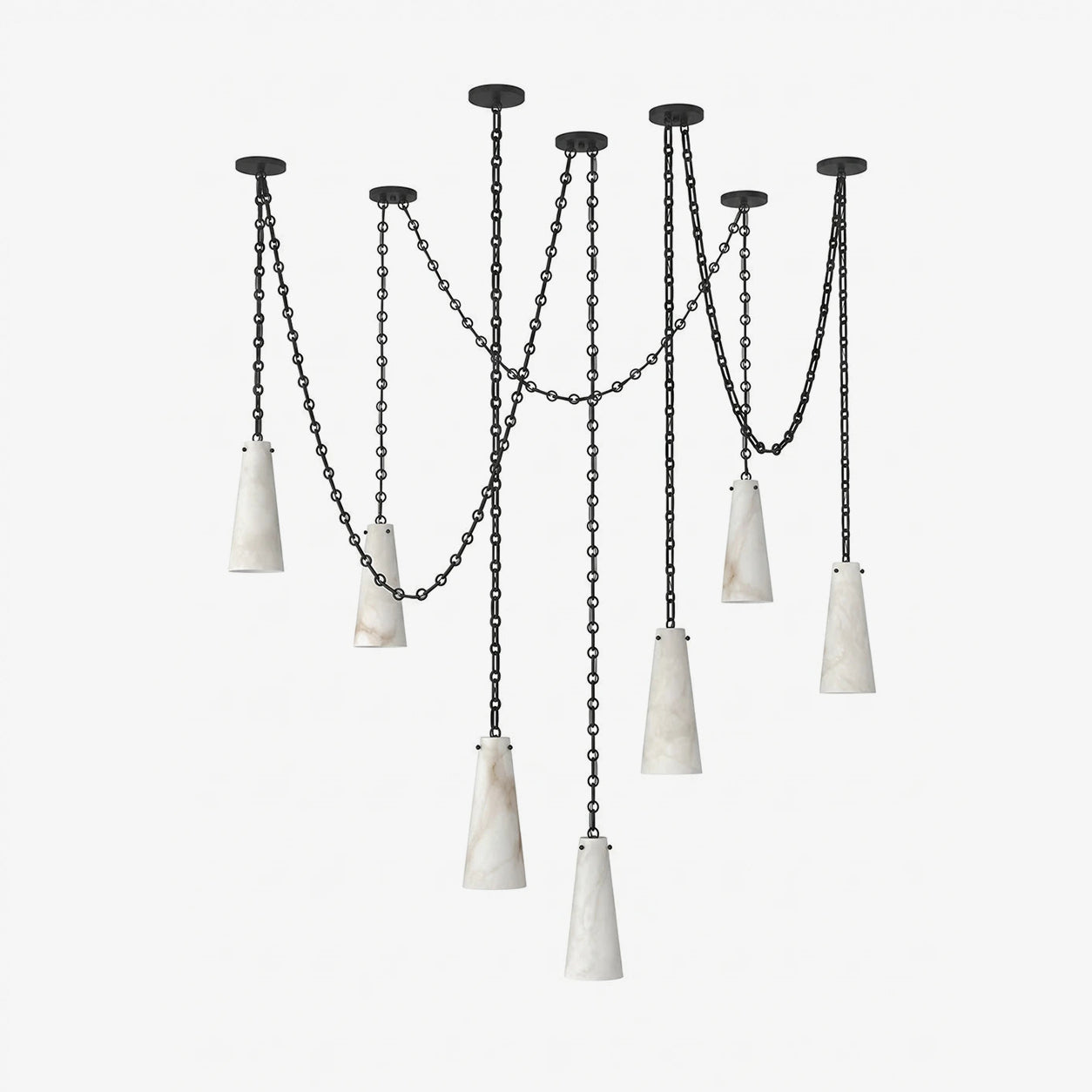 Romilly Alabaster Chain Chandelier