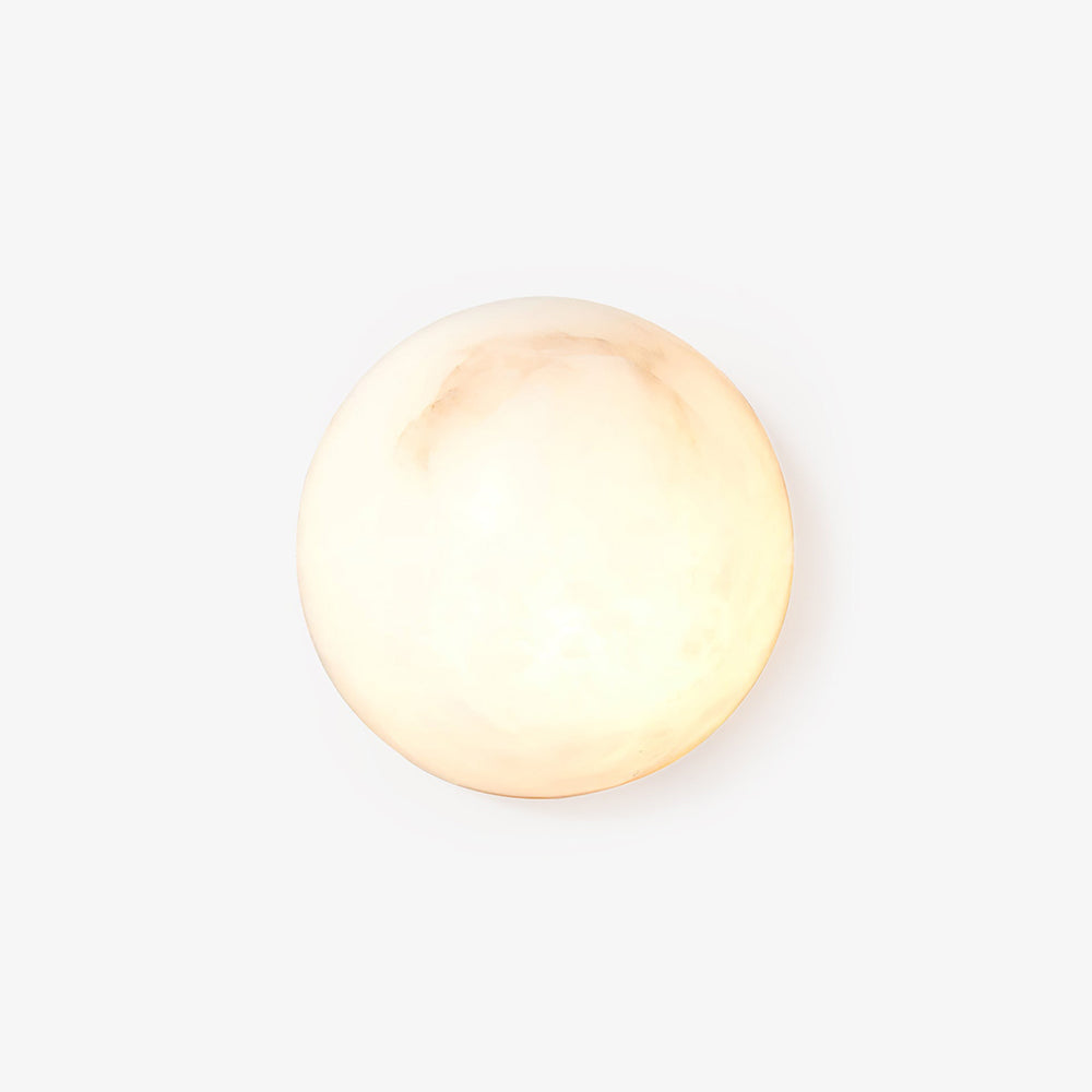 Semicircular Alabaster Wall Sconce