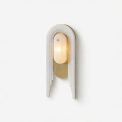 Seraphine Layered Alabaster Arch Sconce