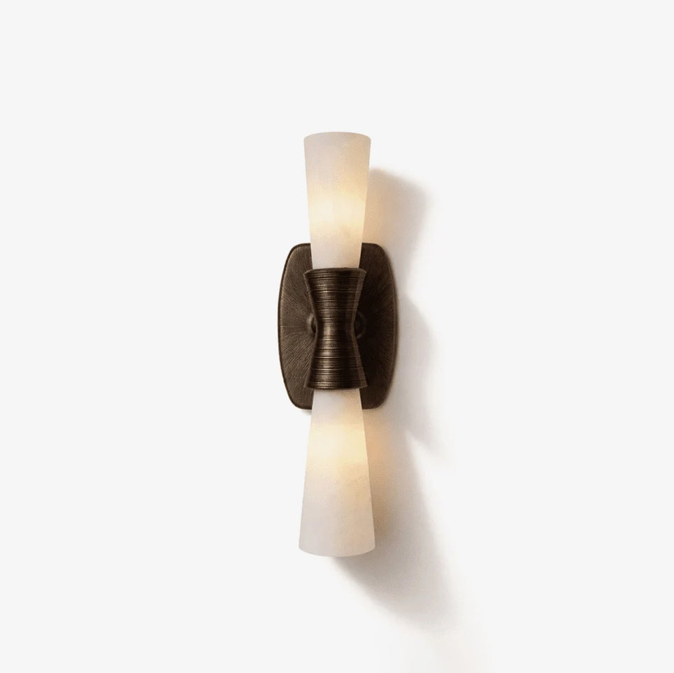 Twist Tapered Alabaster Wall Sconce