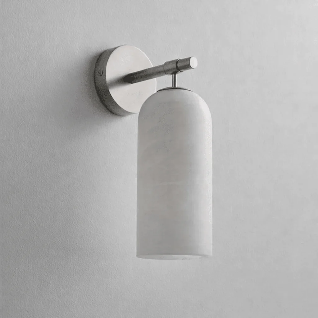 Solenne Alabaster Column Wall Sconce