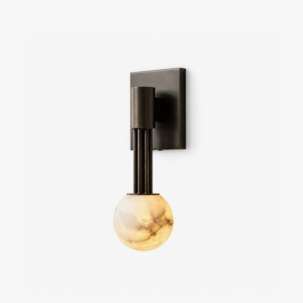 Obra Spherical Alabaster Wall Lamp