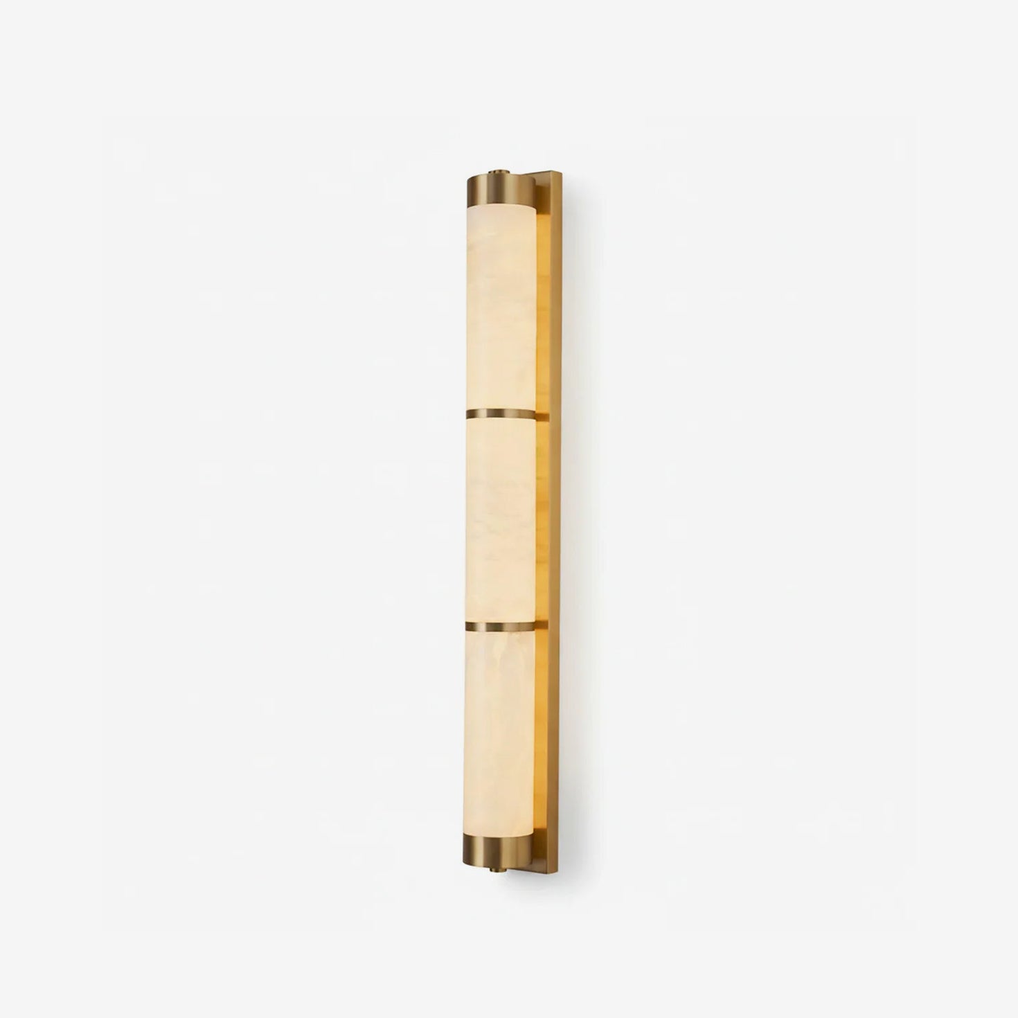 Calista Linear Alabaster Brass Sconce