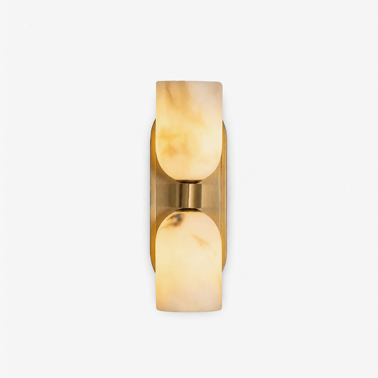 Solenne Alabaster Twin Beam Wall Sconce