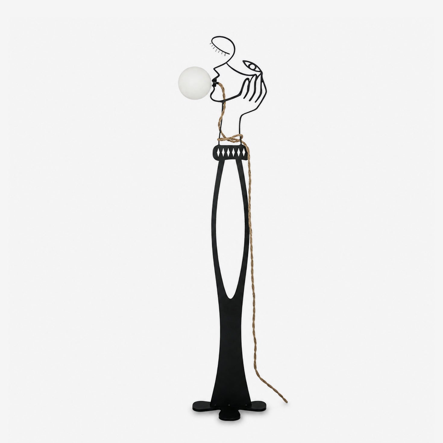 Aveline Muse Sculptural Globe Floor Lamp