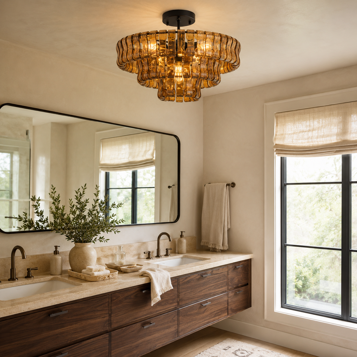 Ghiaccio Flush Mount Ceiling Lamp