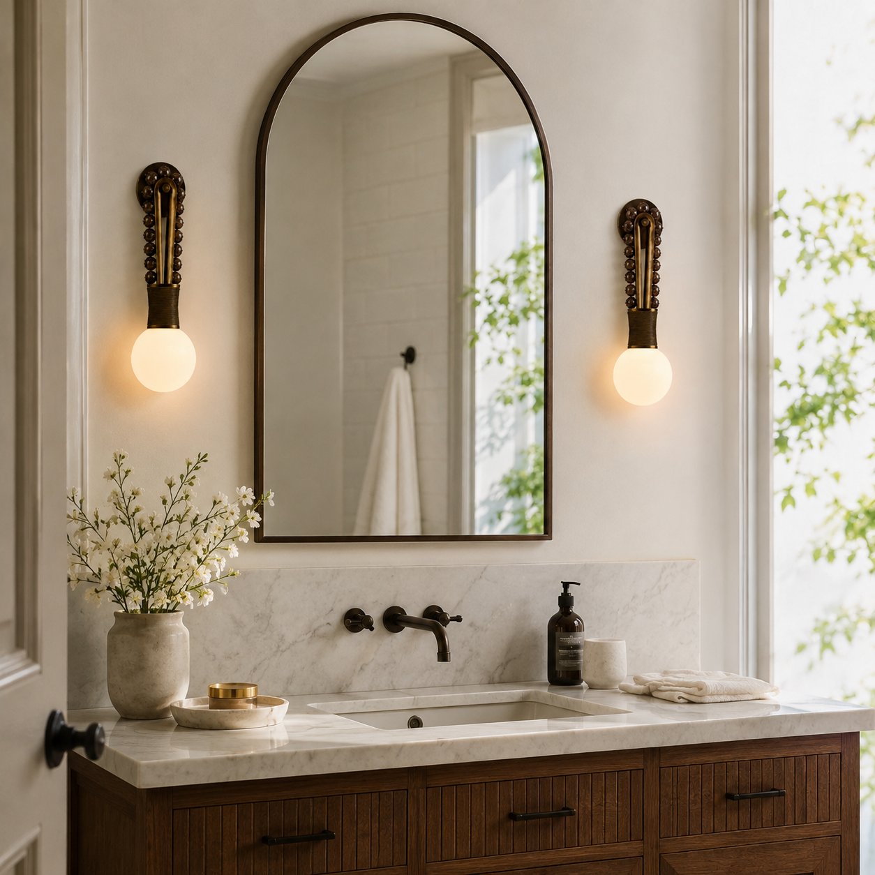 Loop Marble Wall Sconce