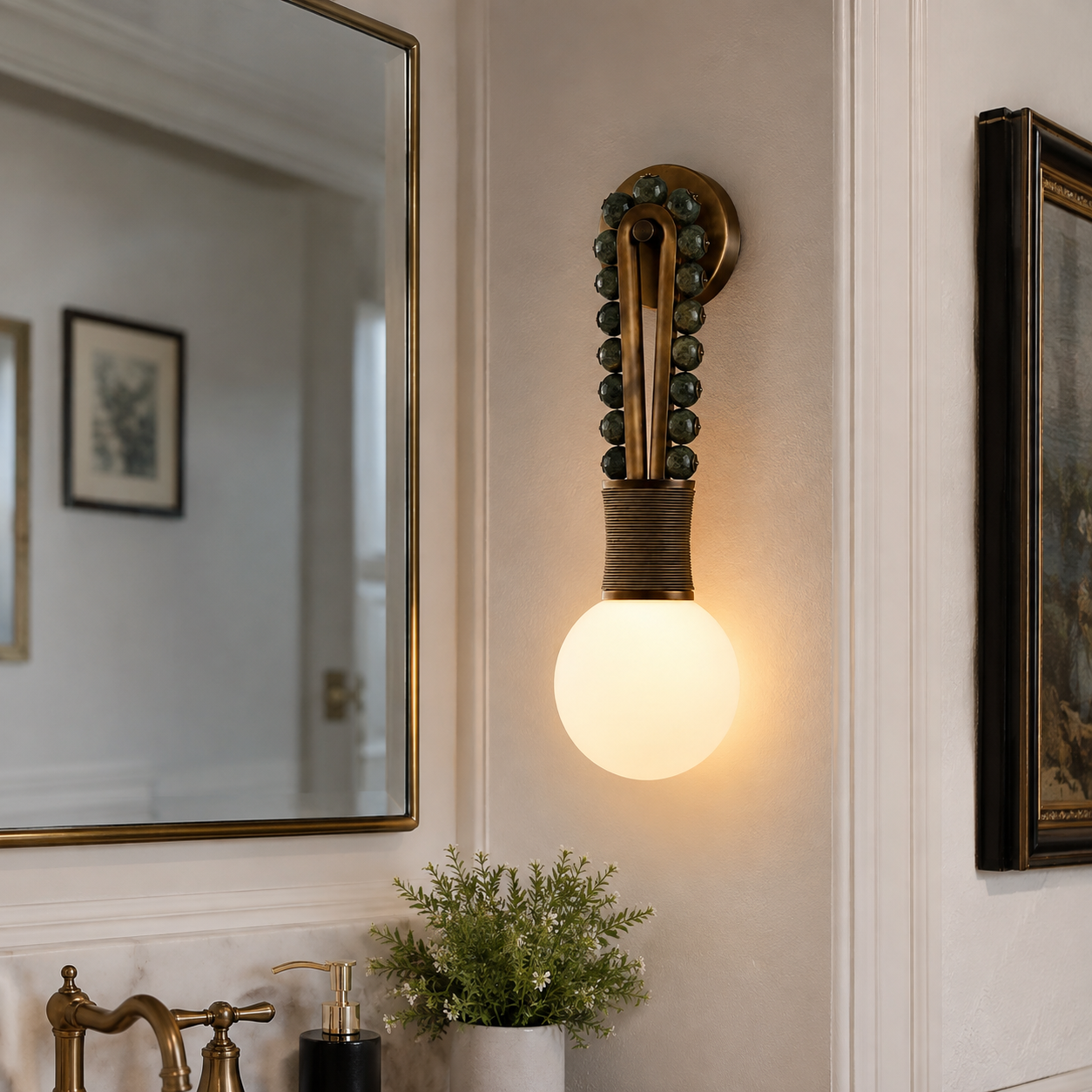 Loop Marble Wall Sconce