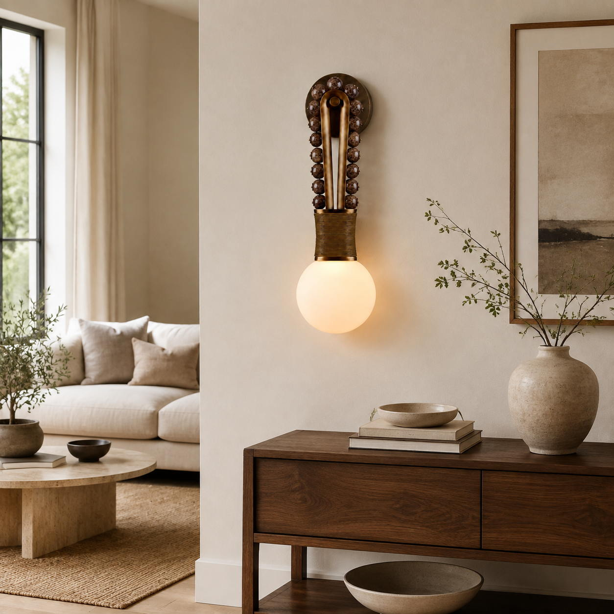 Loop Marble Wall Sconce