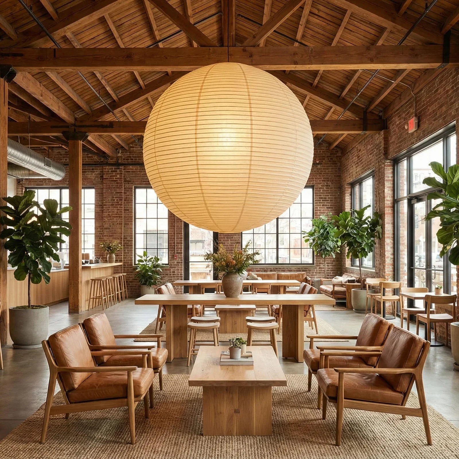 Suspension globe en papier Nuvora