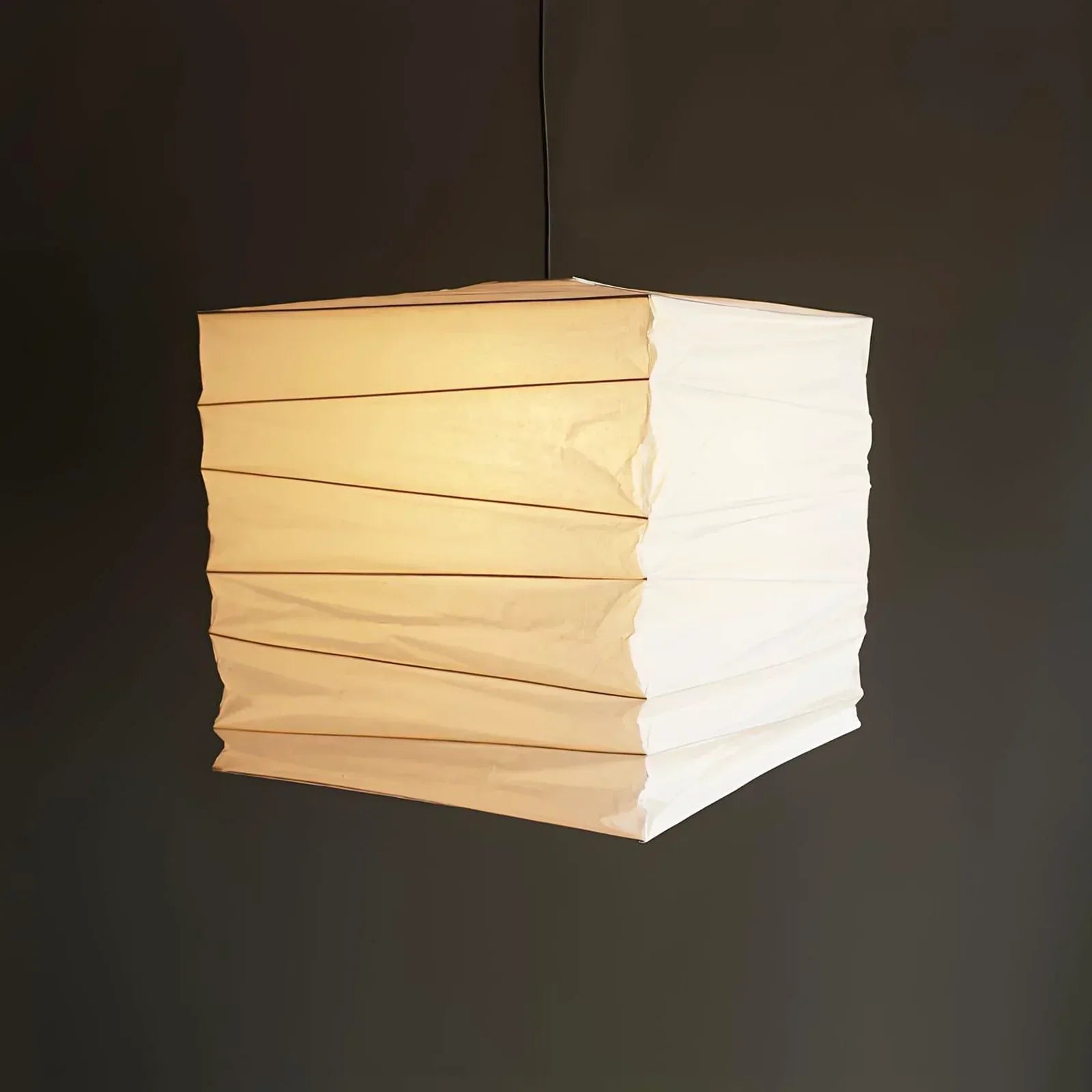 Kanso Square Rice Paper Pendant Light