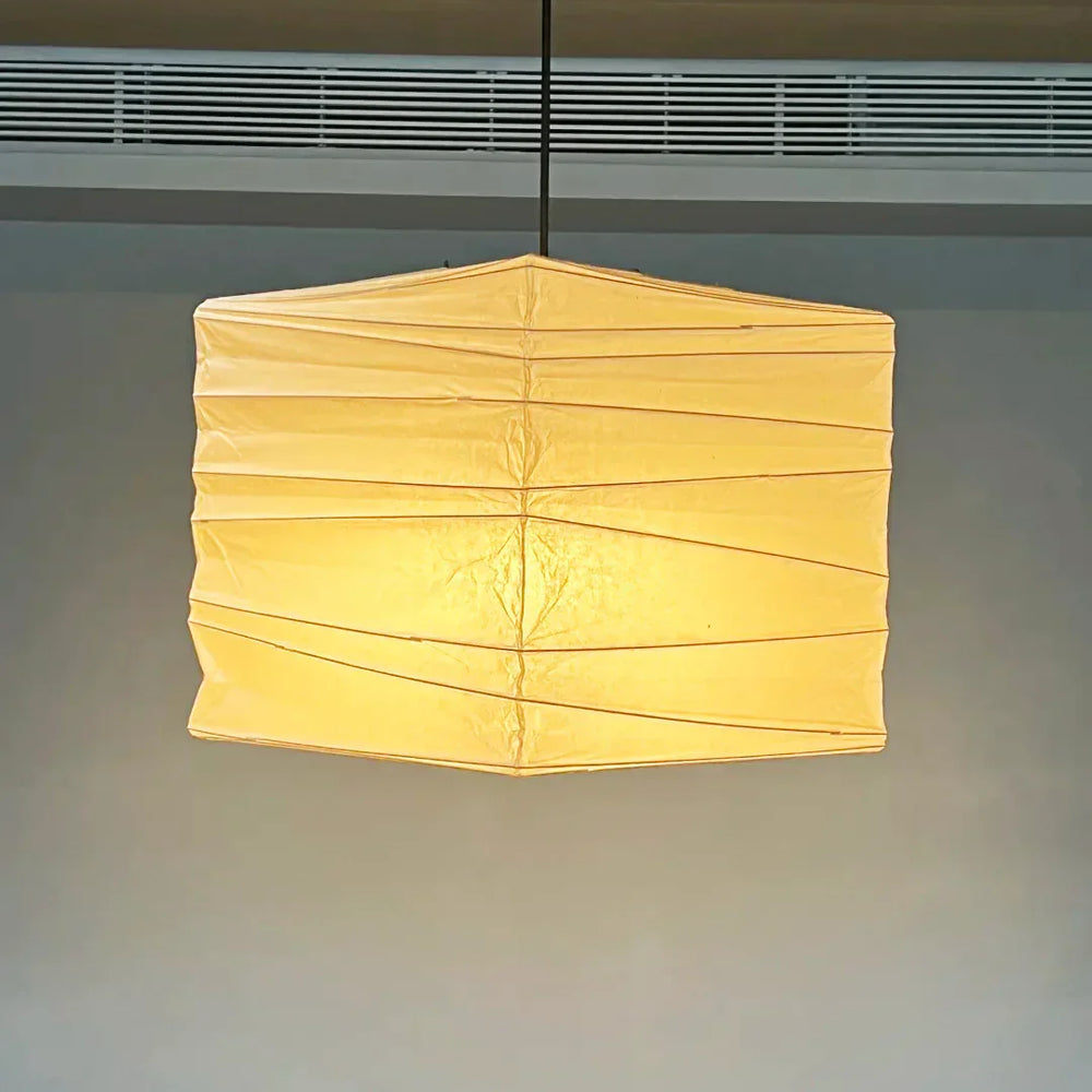 Kanso Square Rice Paper Pendant Light