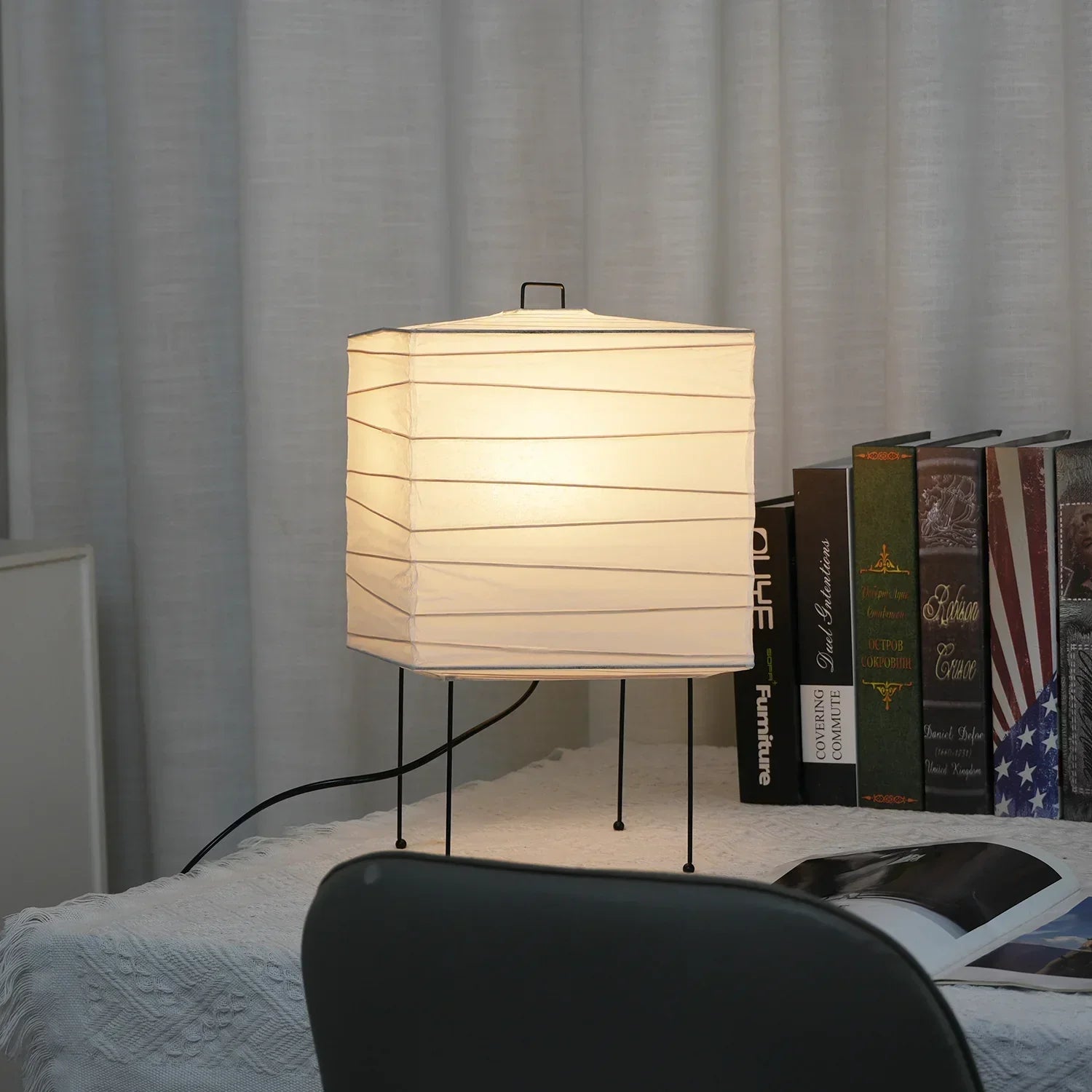Washi Paper 3X Akari Table Lamp