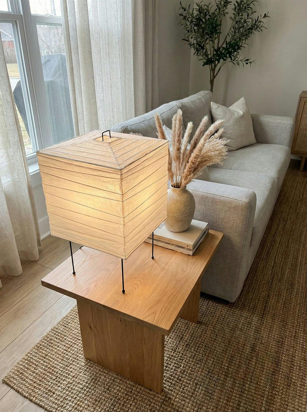 Washi Paper 3X Akari Table Lamp
