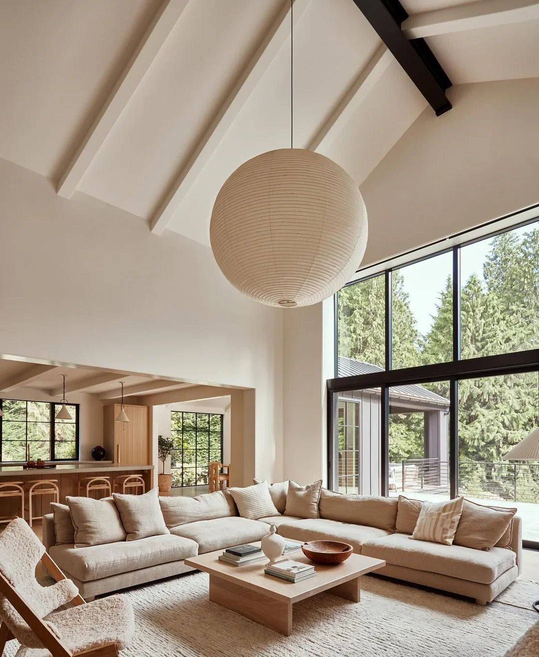 Suspension globe en papier Nuvora