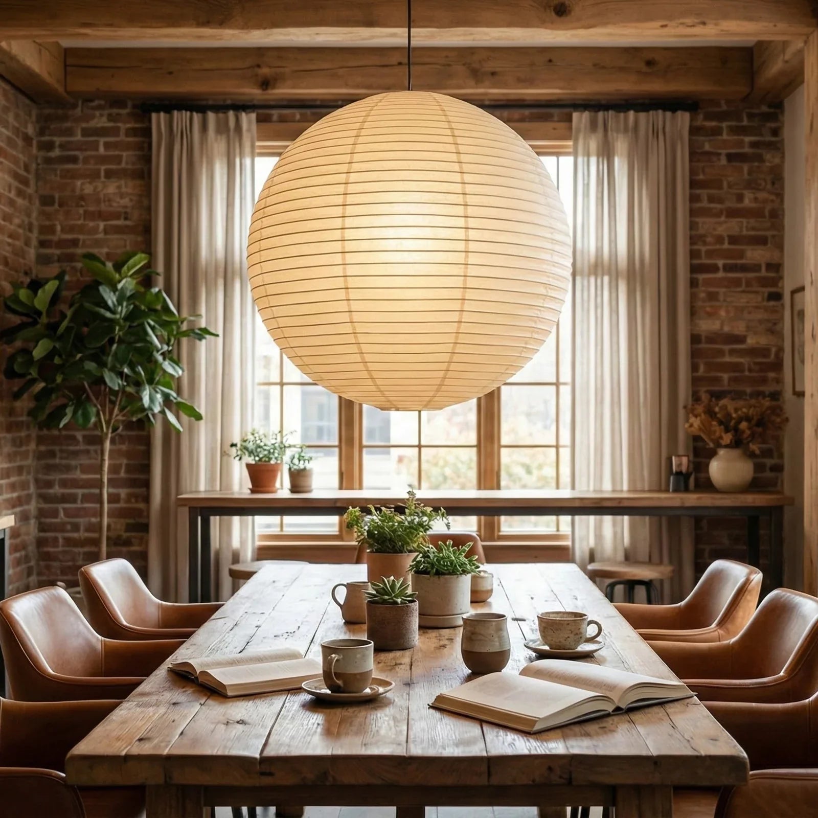 Suspension globe en papier Nuvora