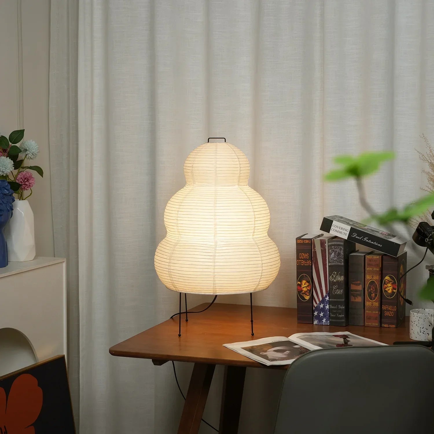 Oruva Paper Column Table Lamp