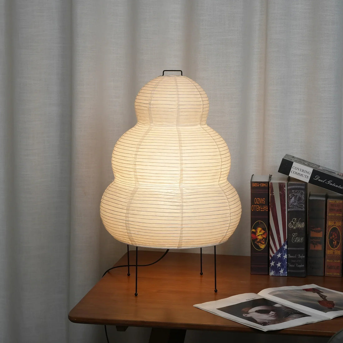 Oruva Paper Column Table Lamp