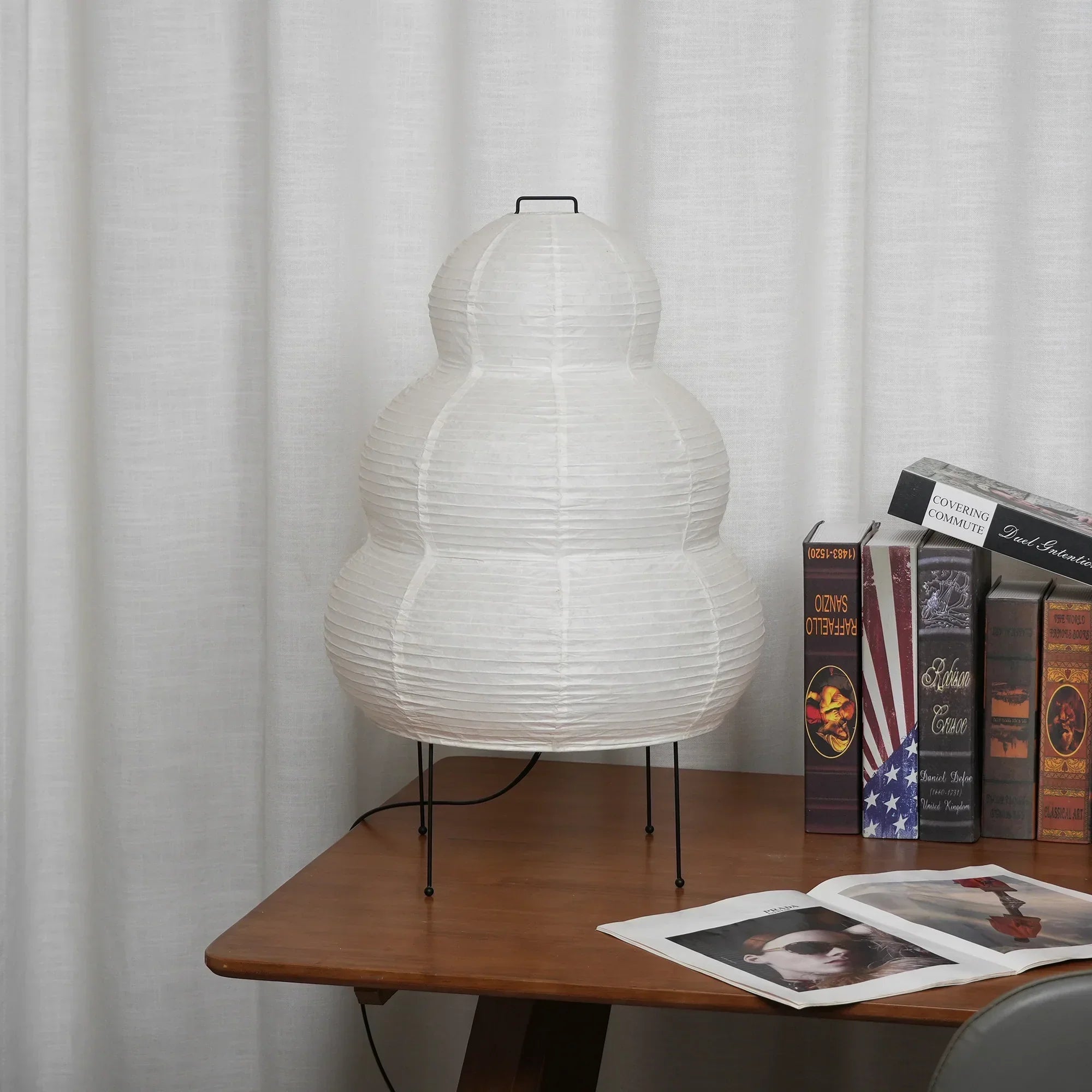 Oruva Paper Column Table Lamp