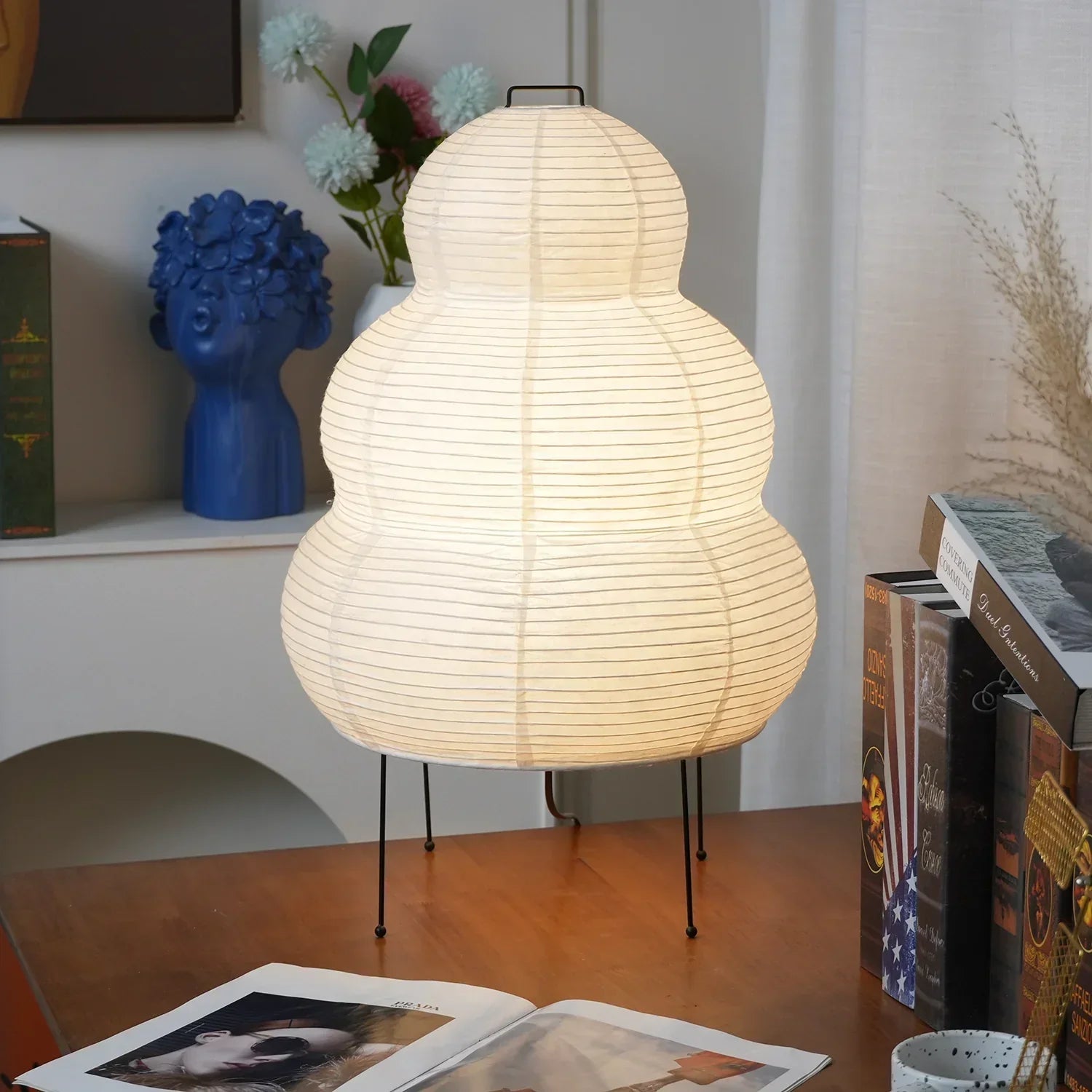 Oruva Paper Column Table Lamp